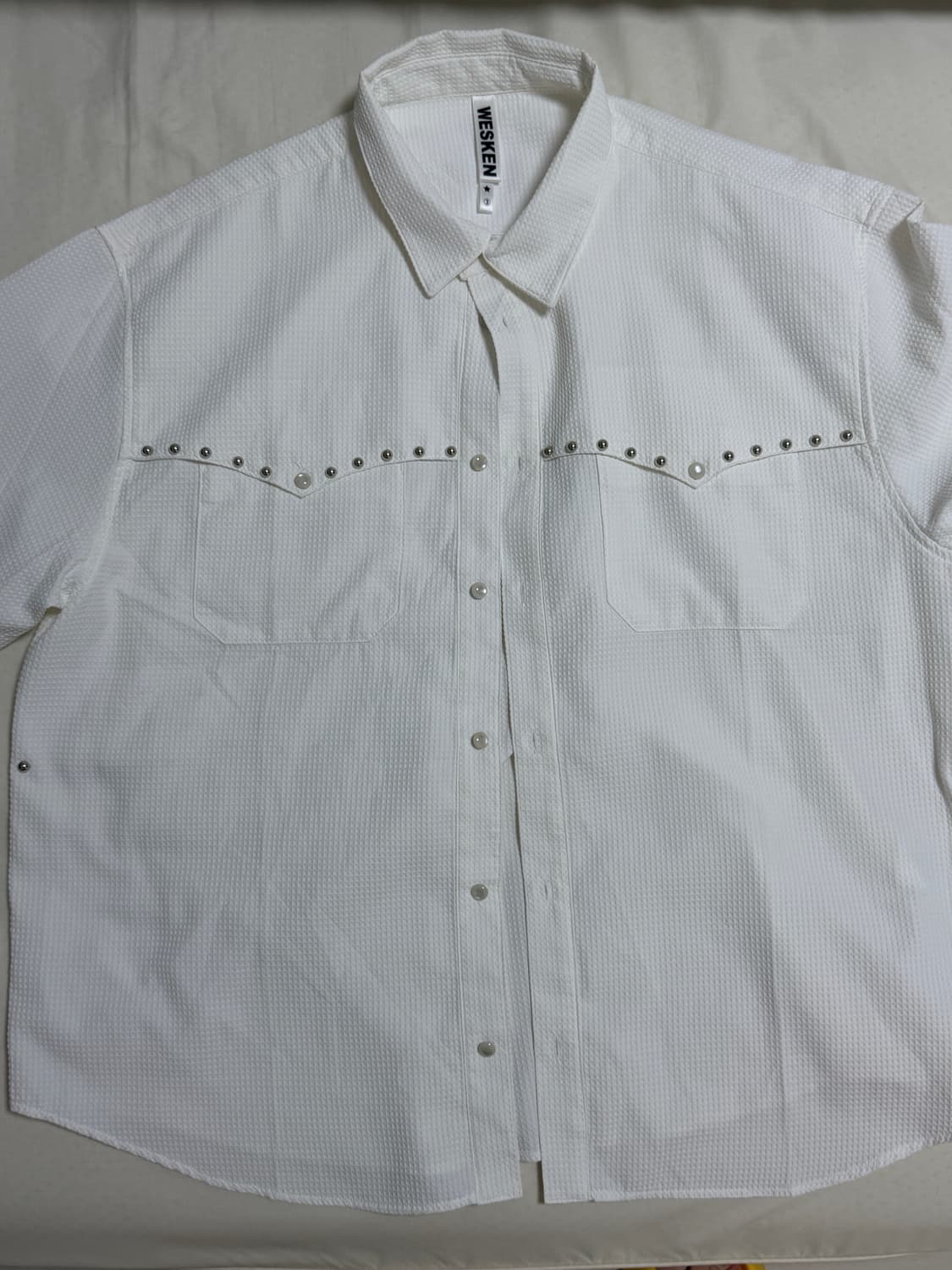 웨스켄 WESKEN WESTERN RIVET DOBBY SHIRT 상품이미지3