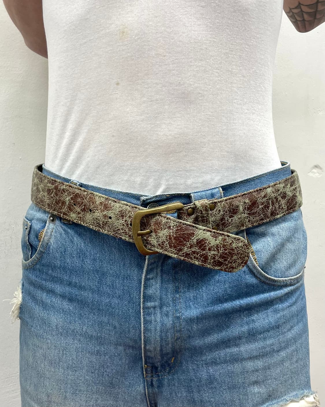 Brown Crack Belt 상품이미지1
