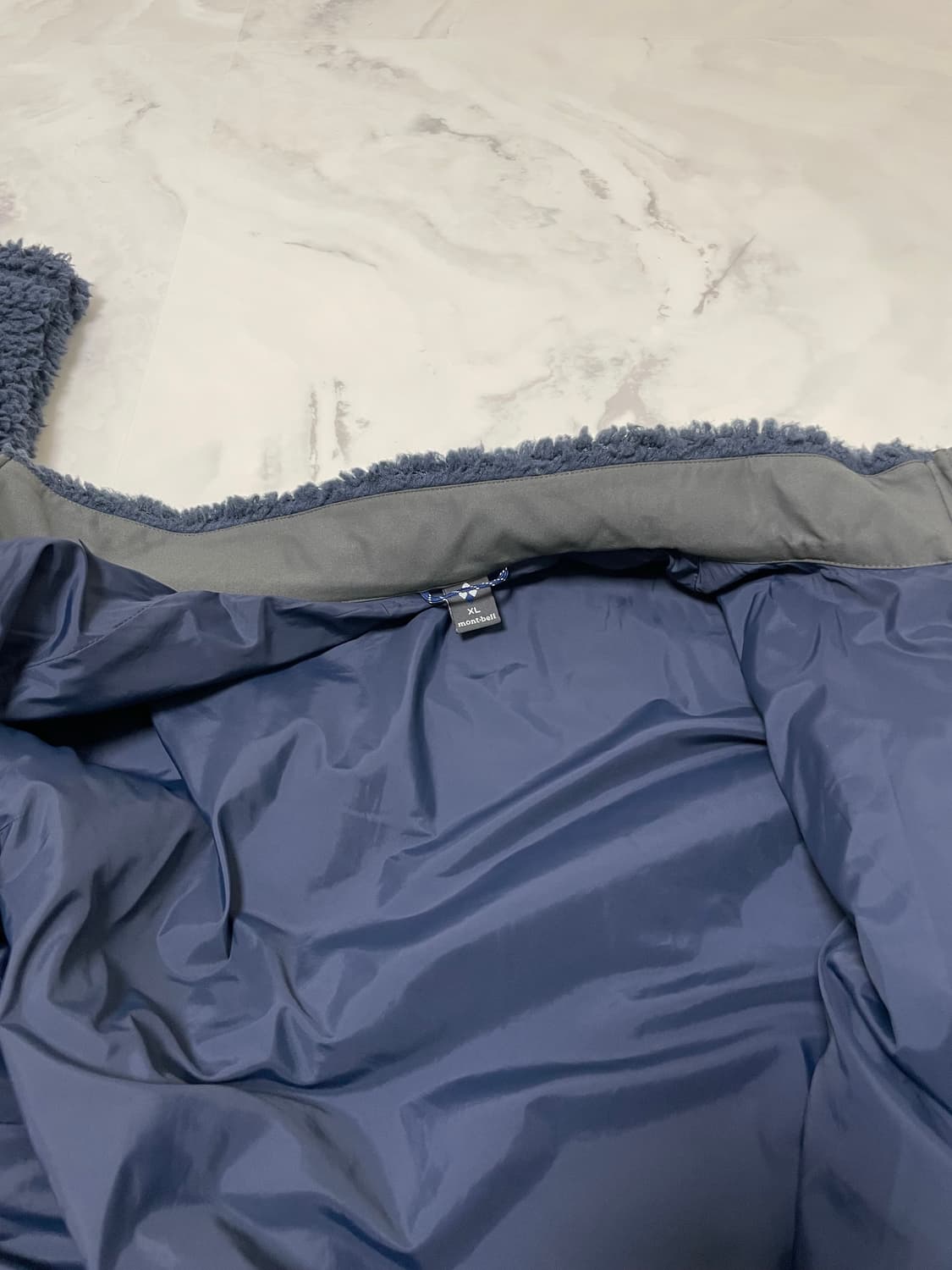 [XL]몽벨 클리마플러스 셔링 플리스 자켓 네이비 후리스 플리스 상품이미지4