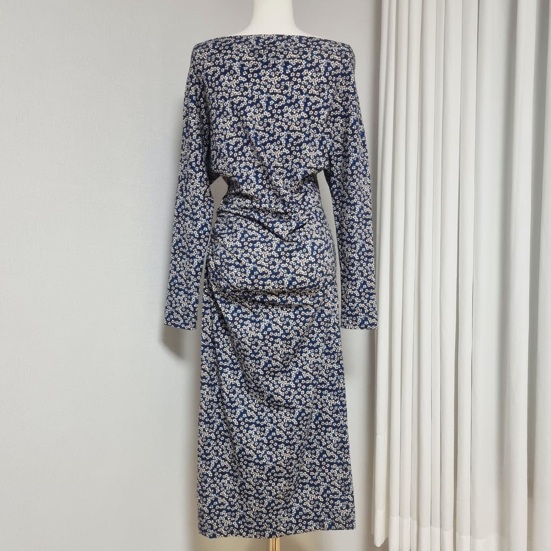 비비안웨스트우드 원피스 드레스 코튼스판 셔링 (55/표기M) 택달린새상품 상품이미지4