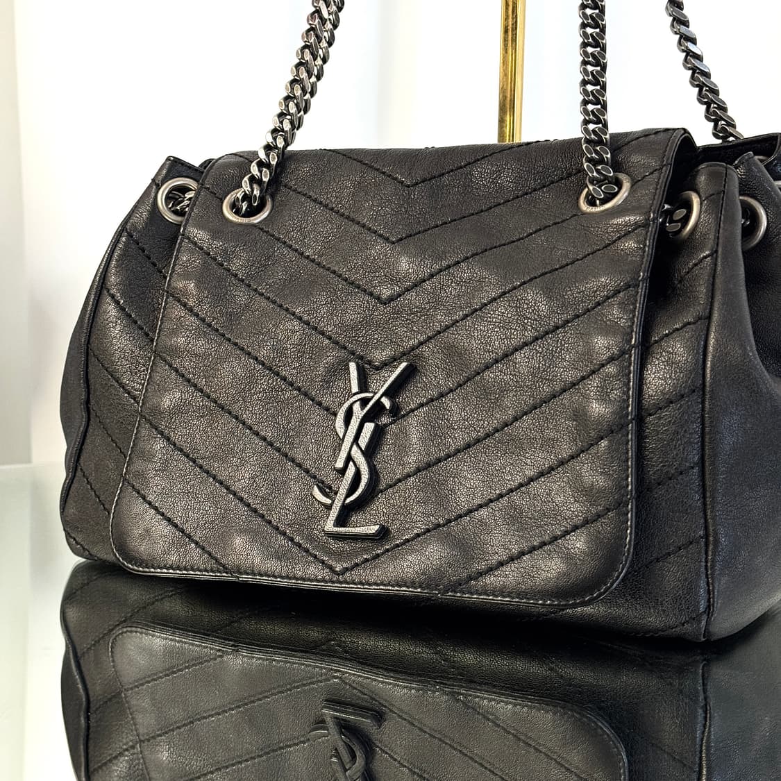 입생로랑 니키백 미디움 블랙 신형  상품이미지5