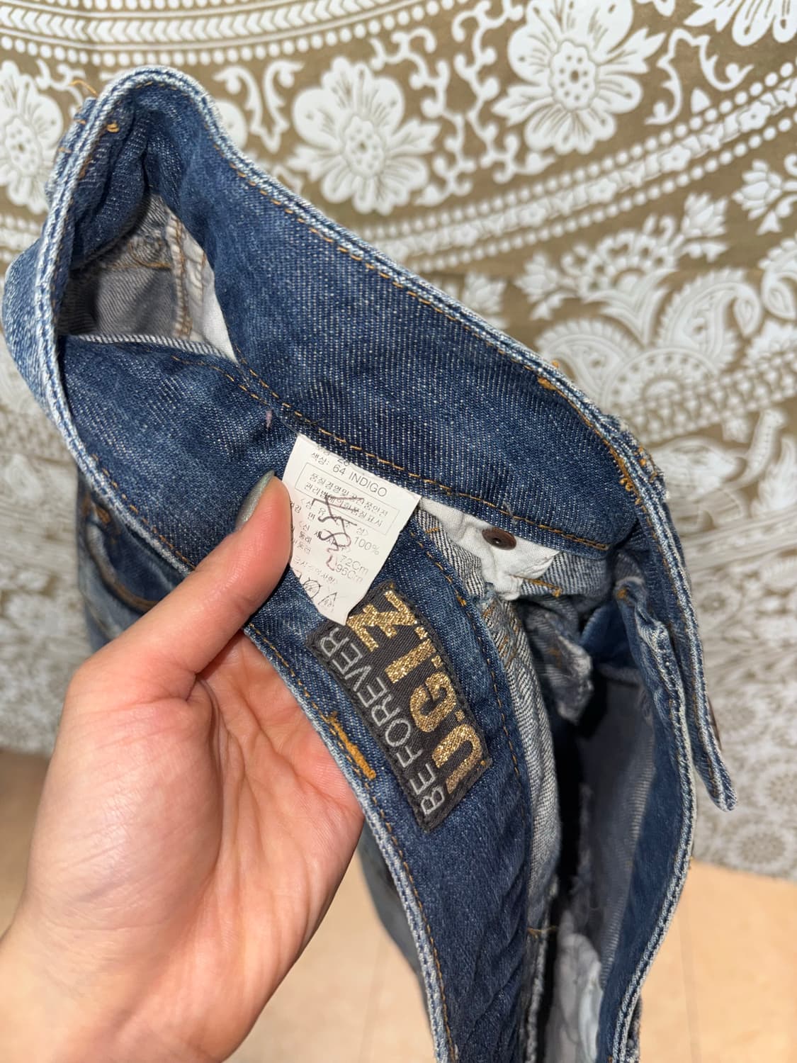 Ugiz 지퍼 디테일 데님 미니스커트 상품이미지7