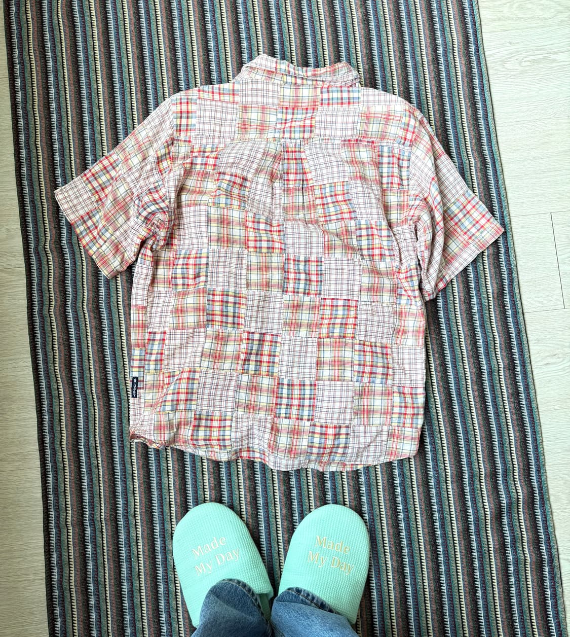 90s 올드 스투시 체크 셔츠 상품이미지2