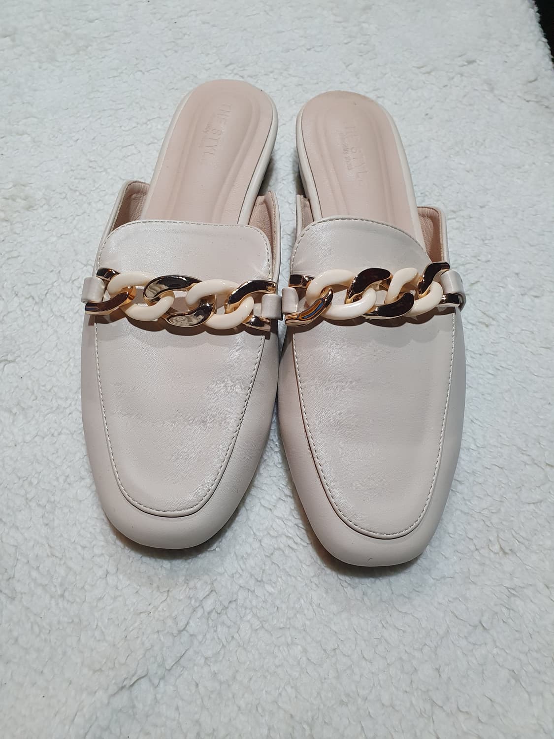 더스타일 체인 장식 여성 뮬 슬리퍼 245mm 상품이미지1