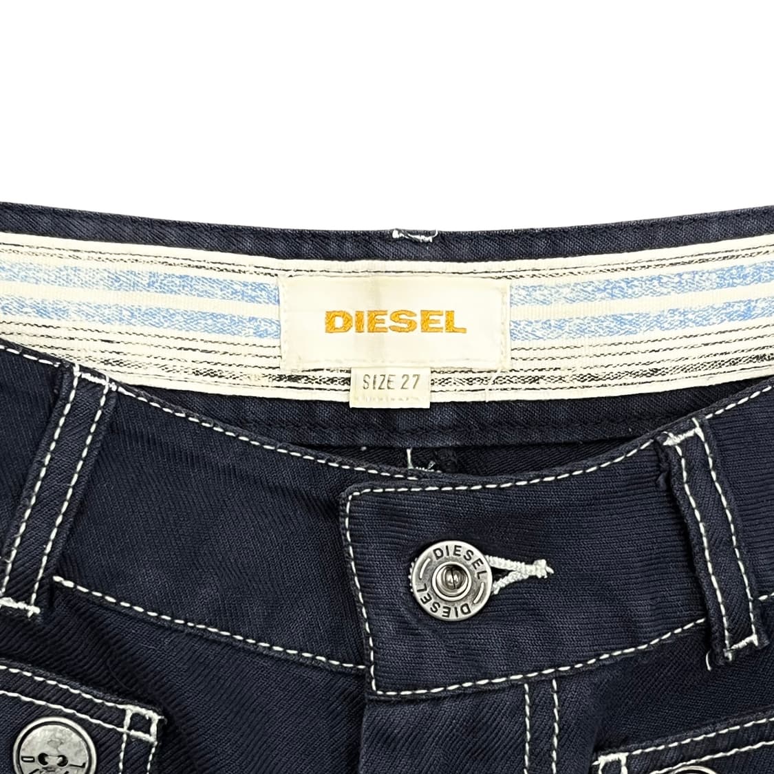 Diesel, Navy Stitch Micro Shorts 상품이미지6