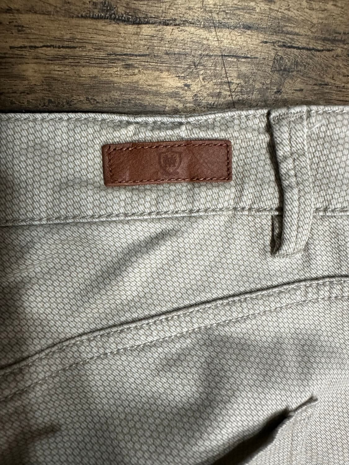마시모두띠(Massimo Dutti) 슬림핏 버즈아이 아이보리 팬츠 30 상품이미지8