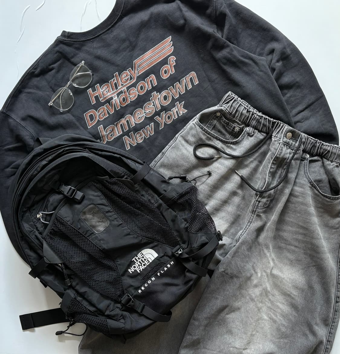 [새상품] 노스페이스 리콘 플래시 블랙 백팩 상품이미지1
