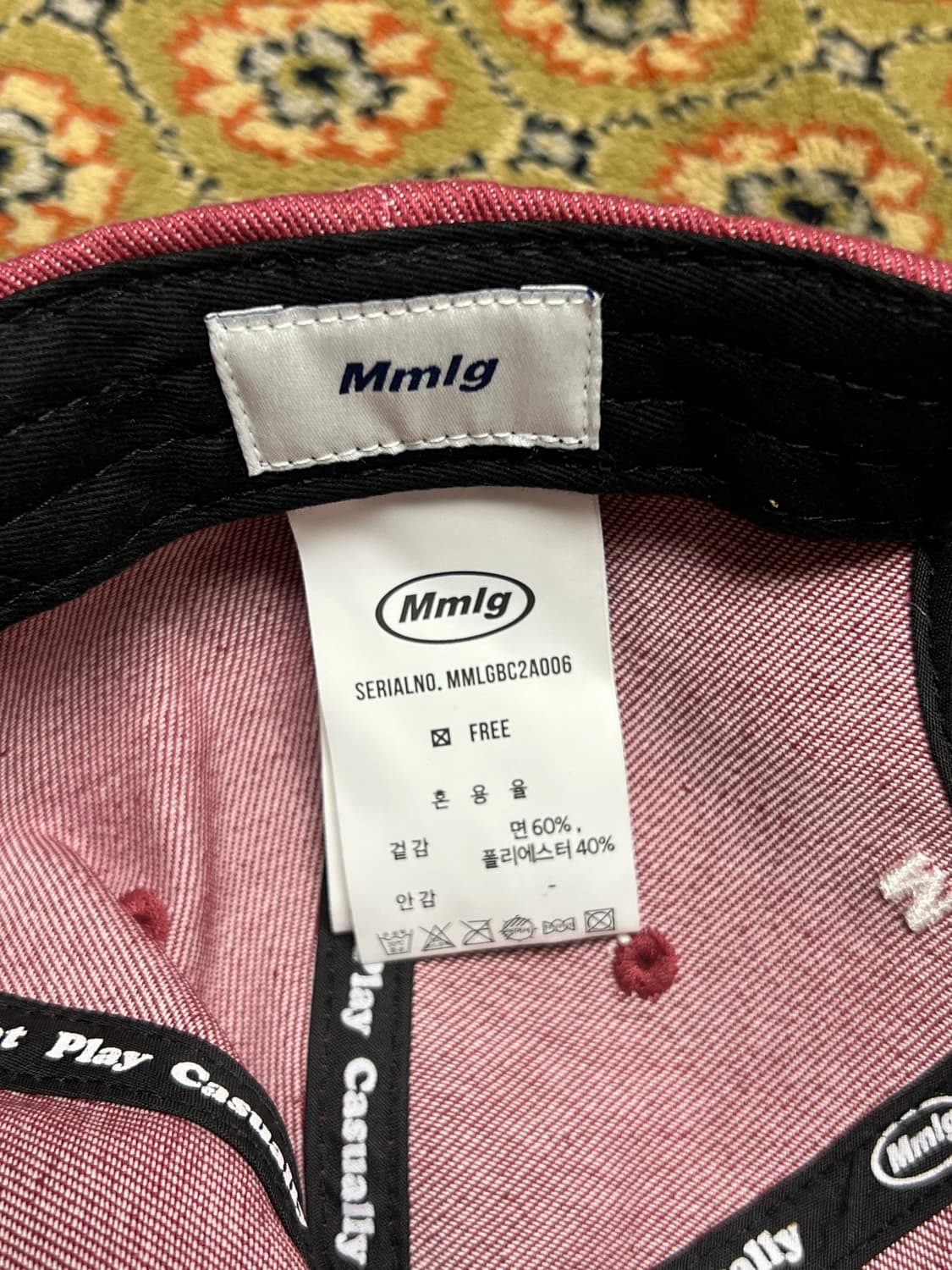 [OS] 엠엠엘지 mmlg 빈티지 레드 볼캡 상품이미지4