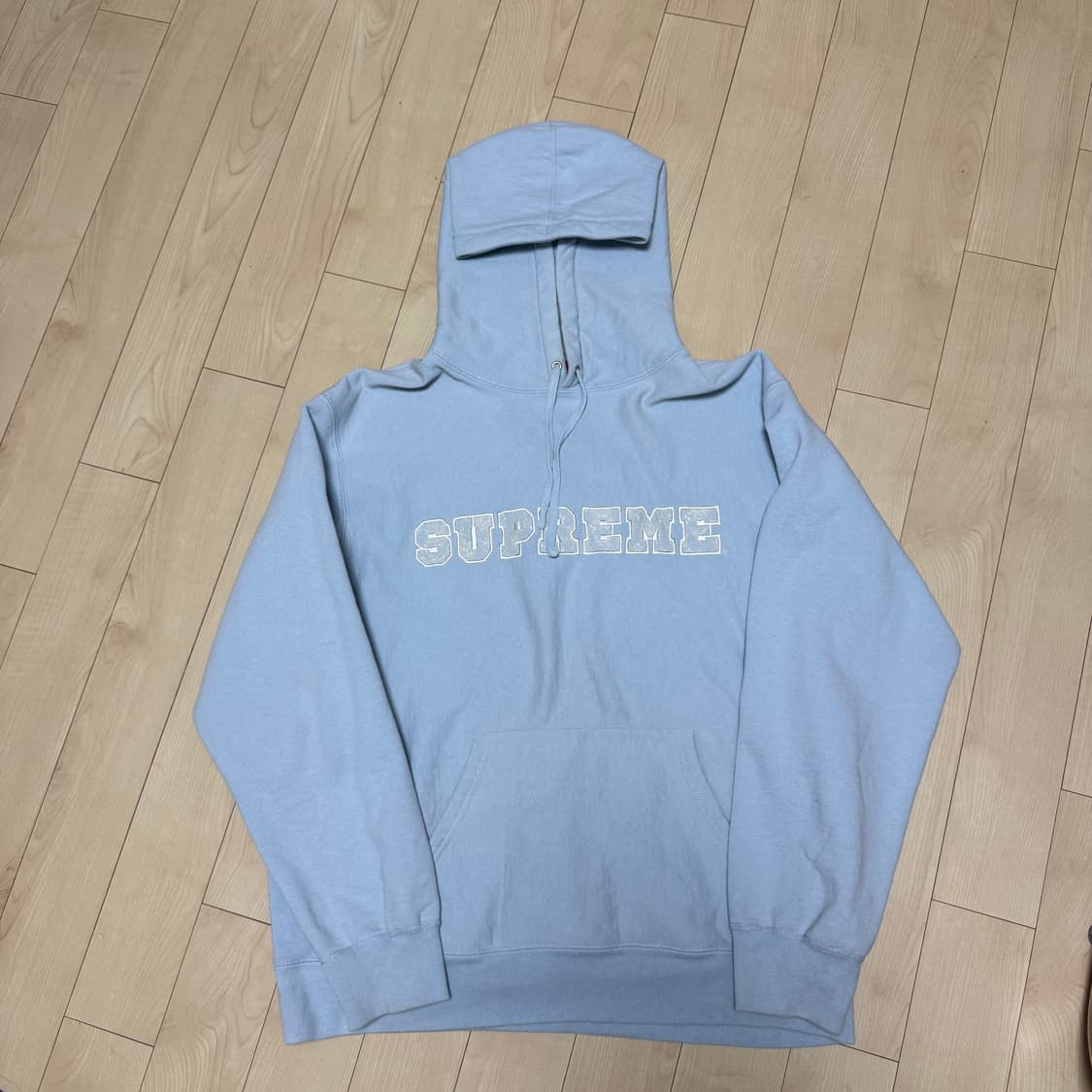 슈프림 레이스 로고 후드티 22ss 상품이미지2