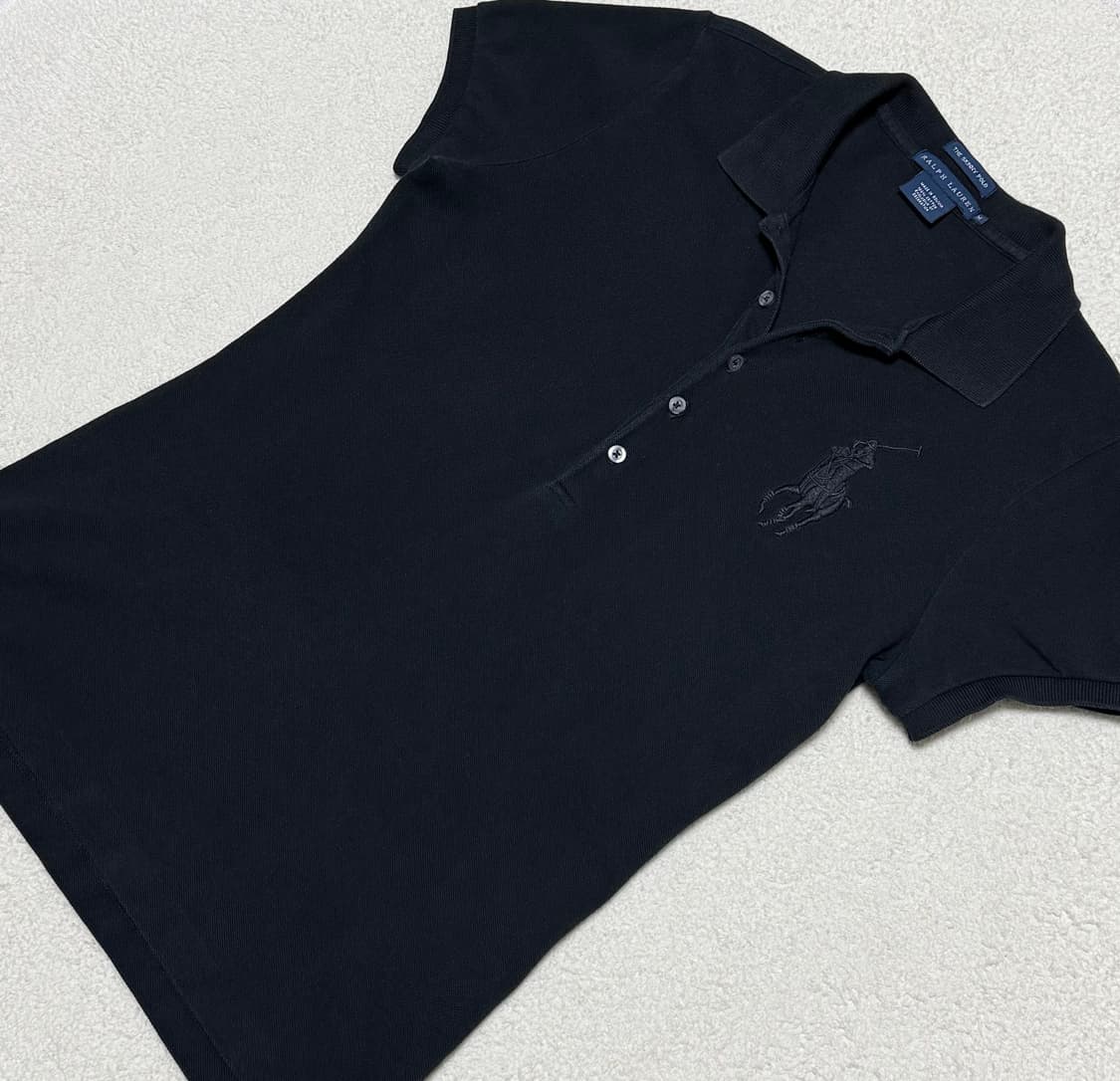 폴로 랄프로렌 빅포니 올블랙 반팔 상품이미지3