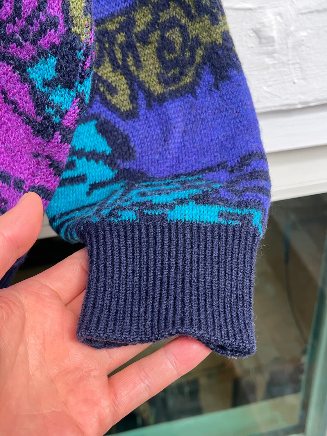 Modighani Italy 90s 빈티지 울 니트 스웨터 L 상품이미지5