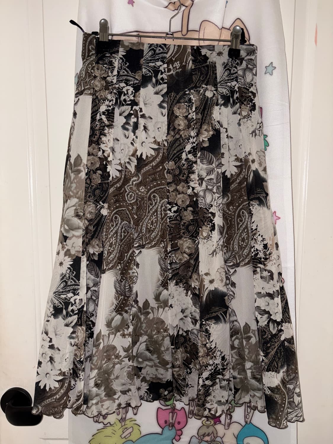 빈티지 그런지 모리 페어리 미디 스커트 상품이미지2