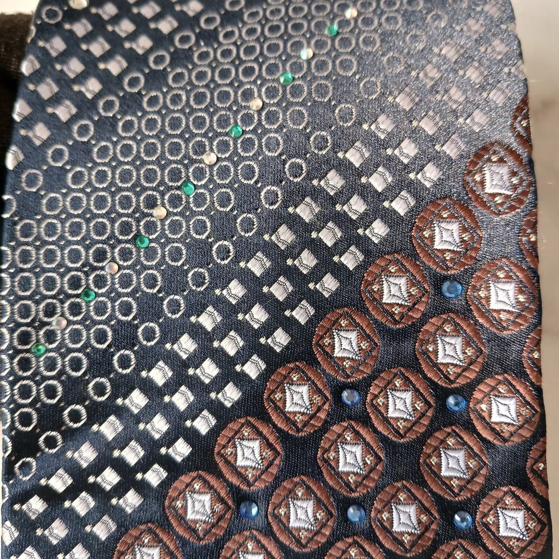 아쿠아스큐텀 실크 클래식 패턴 넥타이 9.1cm A등급 A19791
 상품이미지7