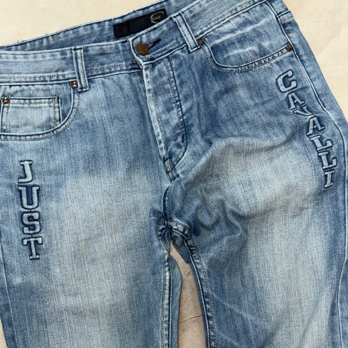 00’s Just Cavalli Logo Embroidered Denim 상품이미지4