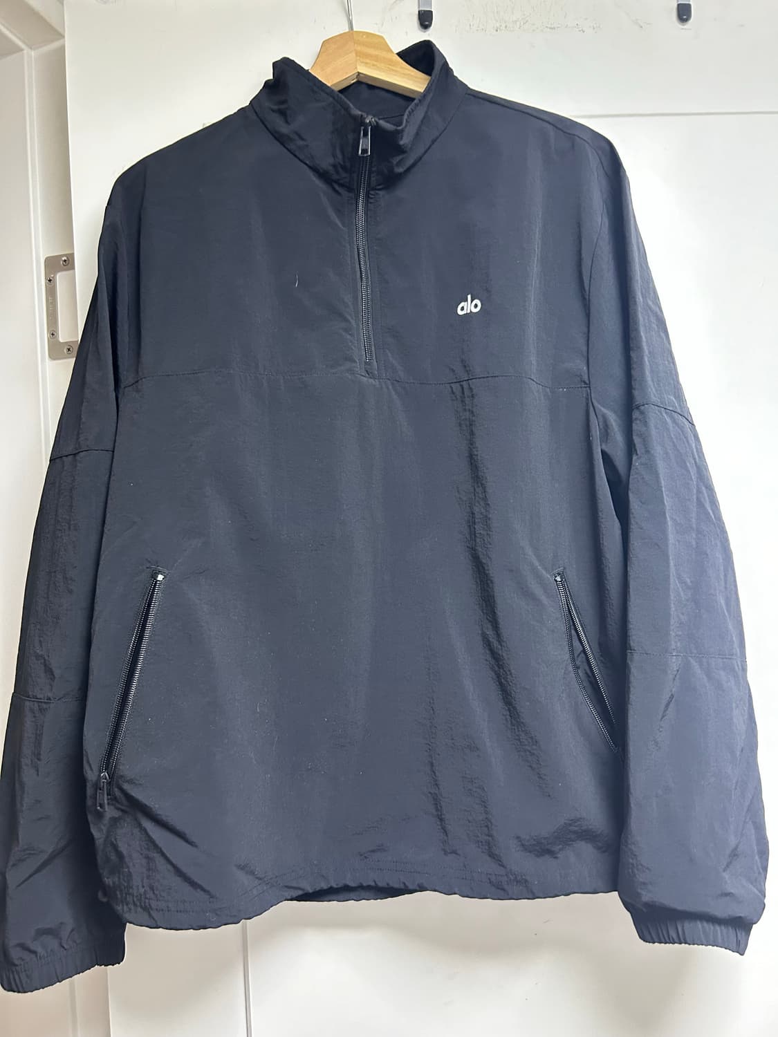 알로 ALO 블랙 아노락 바람막이 S 상품이미지1