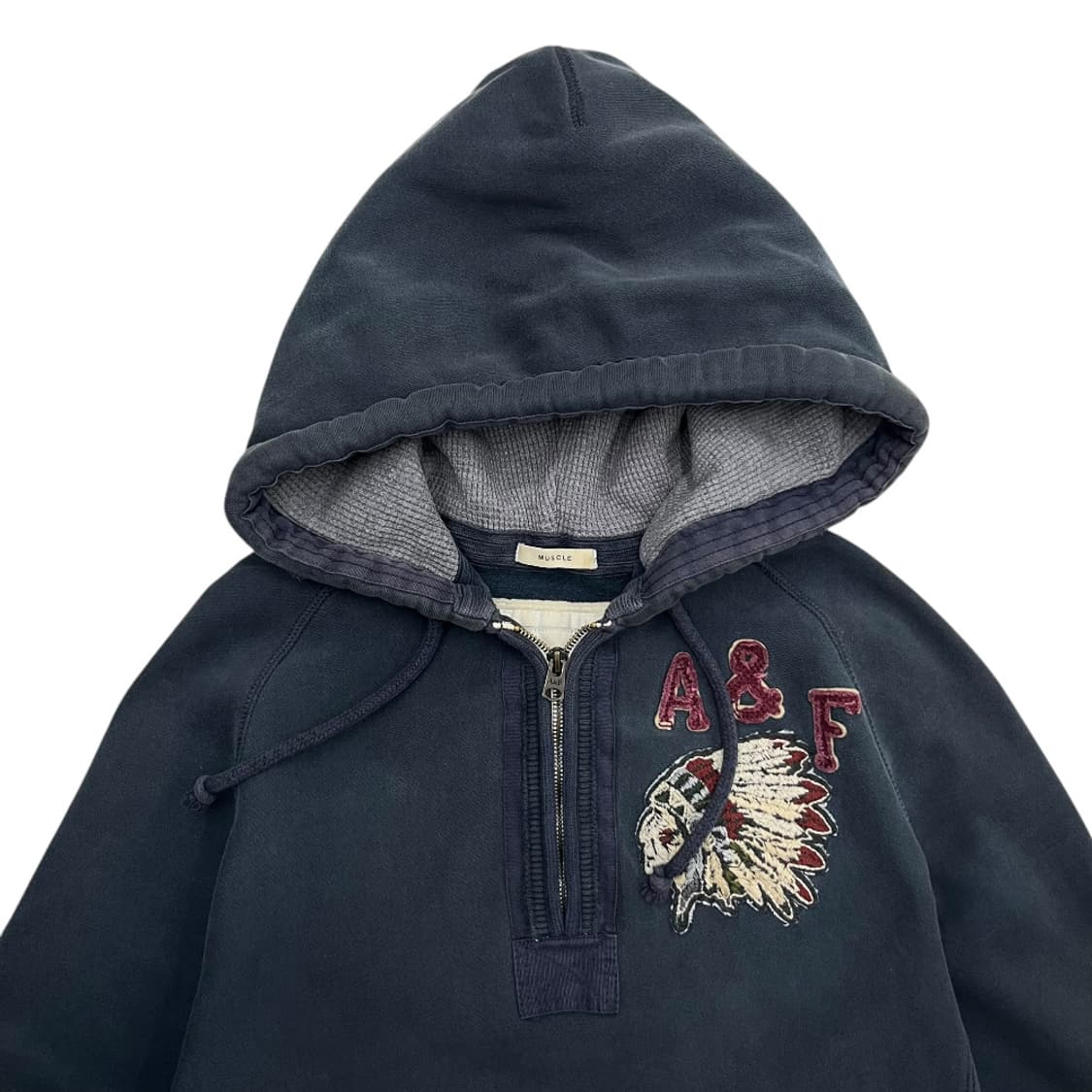 아베크롬비 워싱 네이비 후드 M 상품이미지4