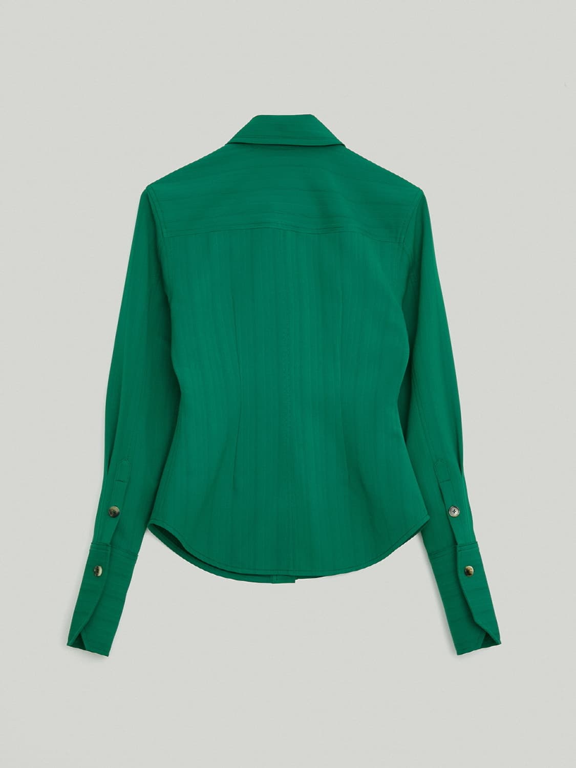 Recto-SUNRISE STRIPE SHIRTS(JADE GREEN) 상품이미지6