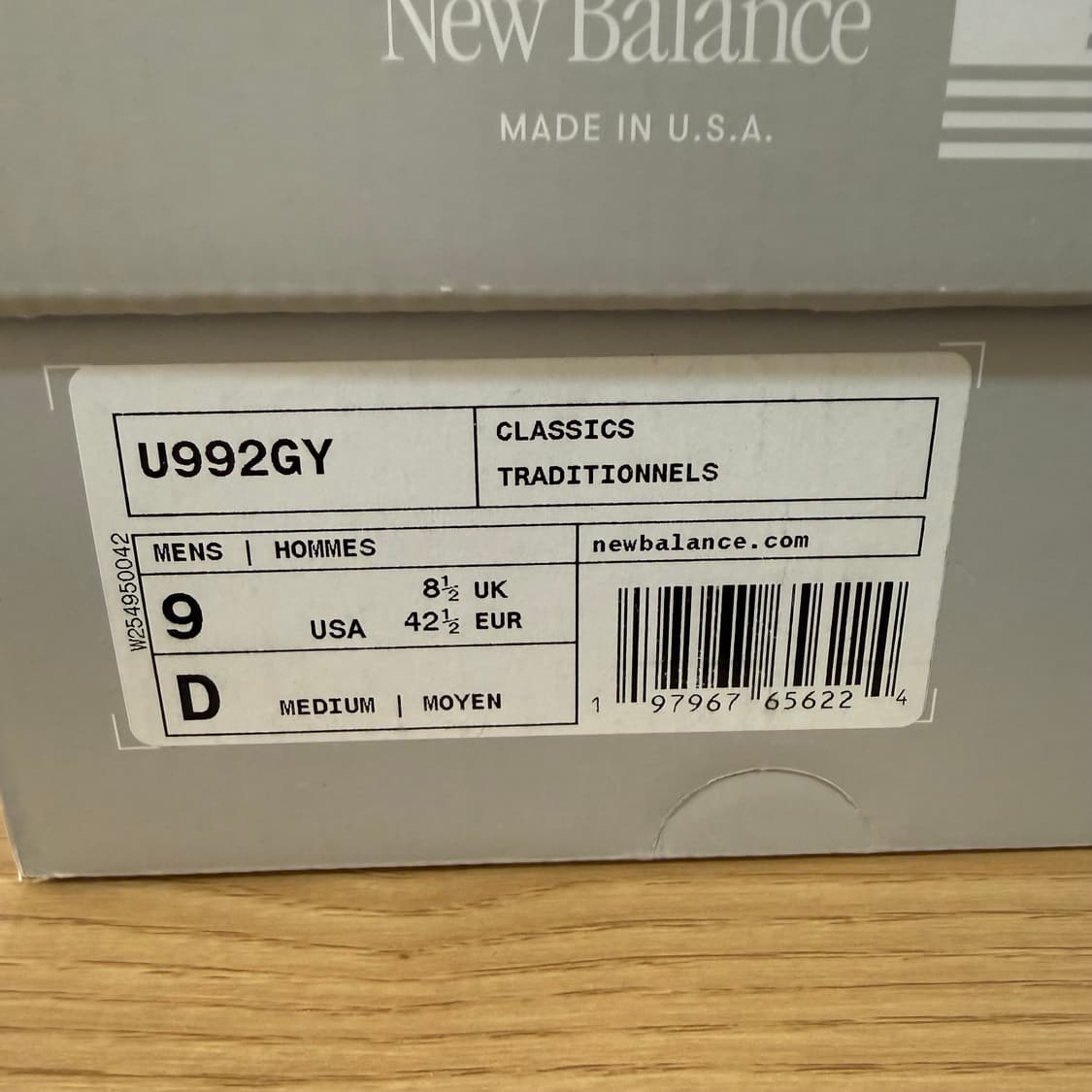 (270)뉴발란스 992 그레이 상품이미지5