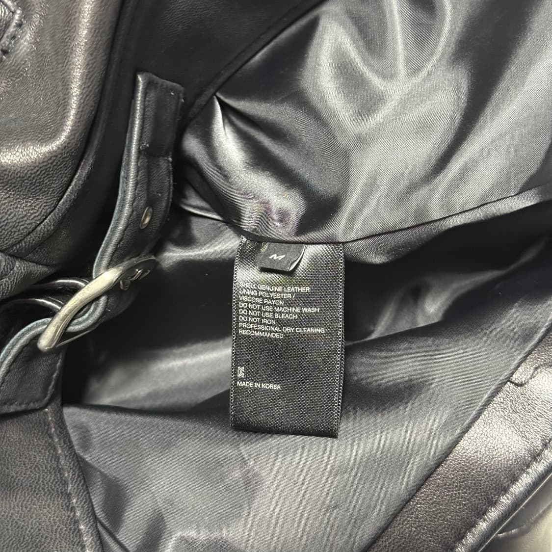 M 비바스튜디오 싱글 라이더 레더 자켓 상품이미지5