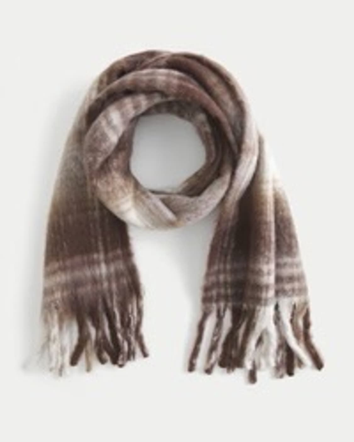 홀리스터 브라운 체크 스카프 상품이미지1