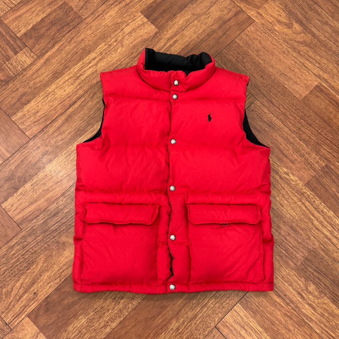 95~100 폴로 랄프로렌 리버시블 양면 패딩 조끼 베스트  상품이미지1