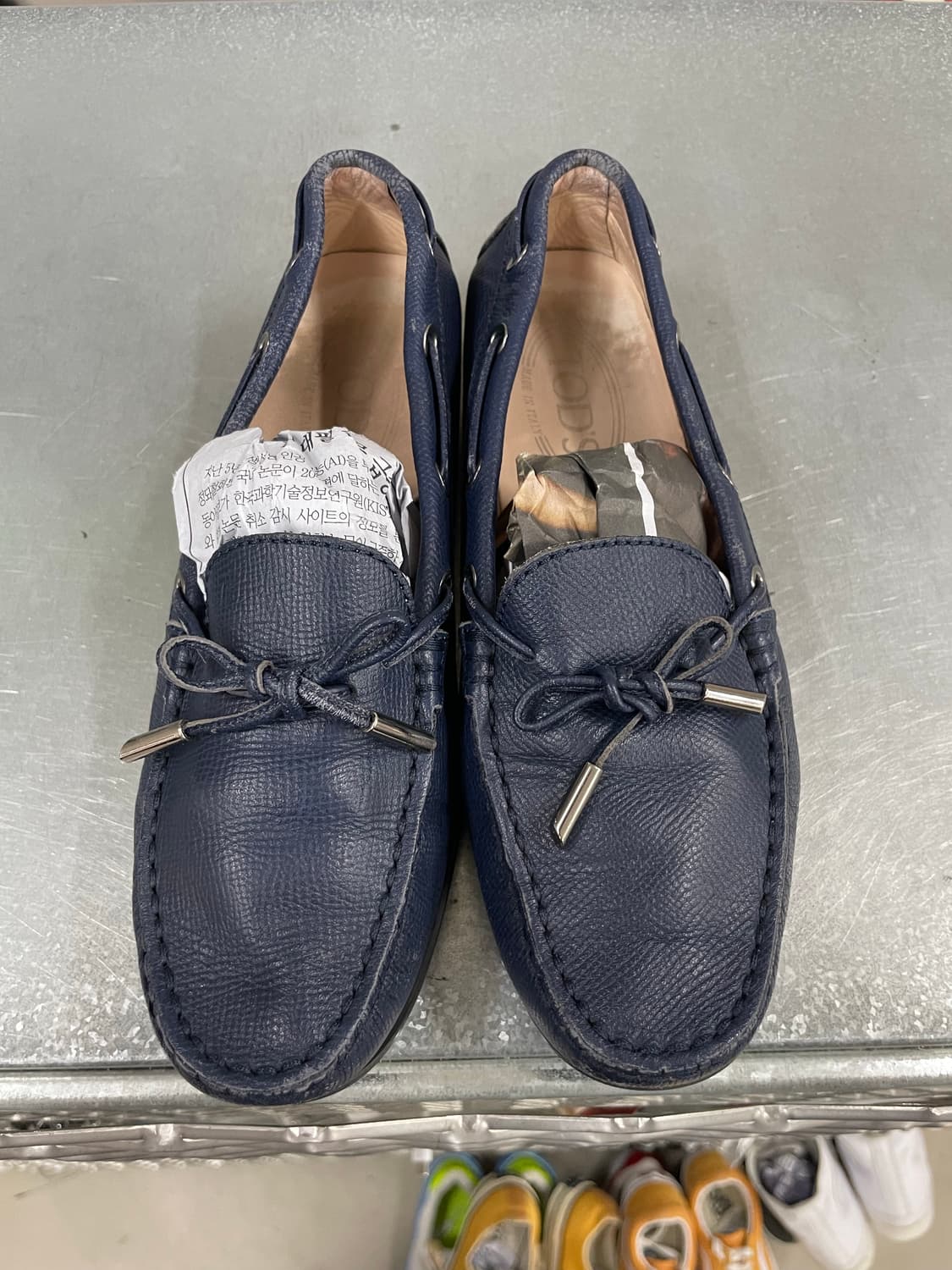 토즈 고미노 레더 드라이빙 슈즈 블루 37 상품이미지5