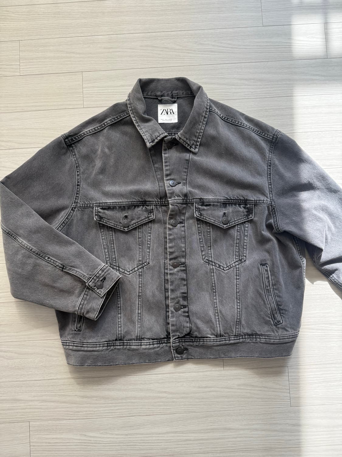 자라 그레이 데님자켓 상품이미지1