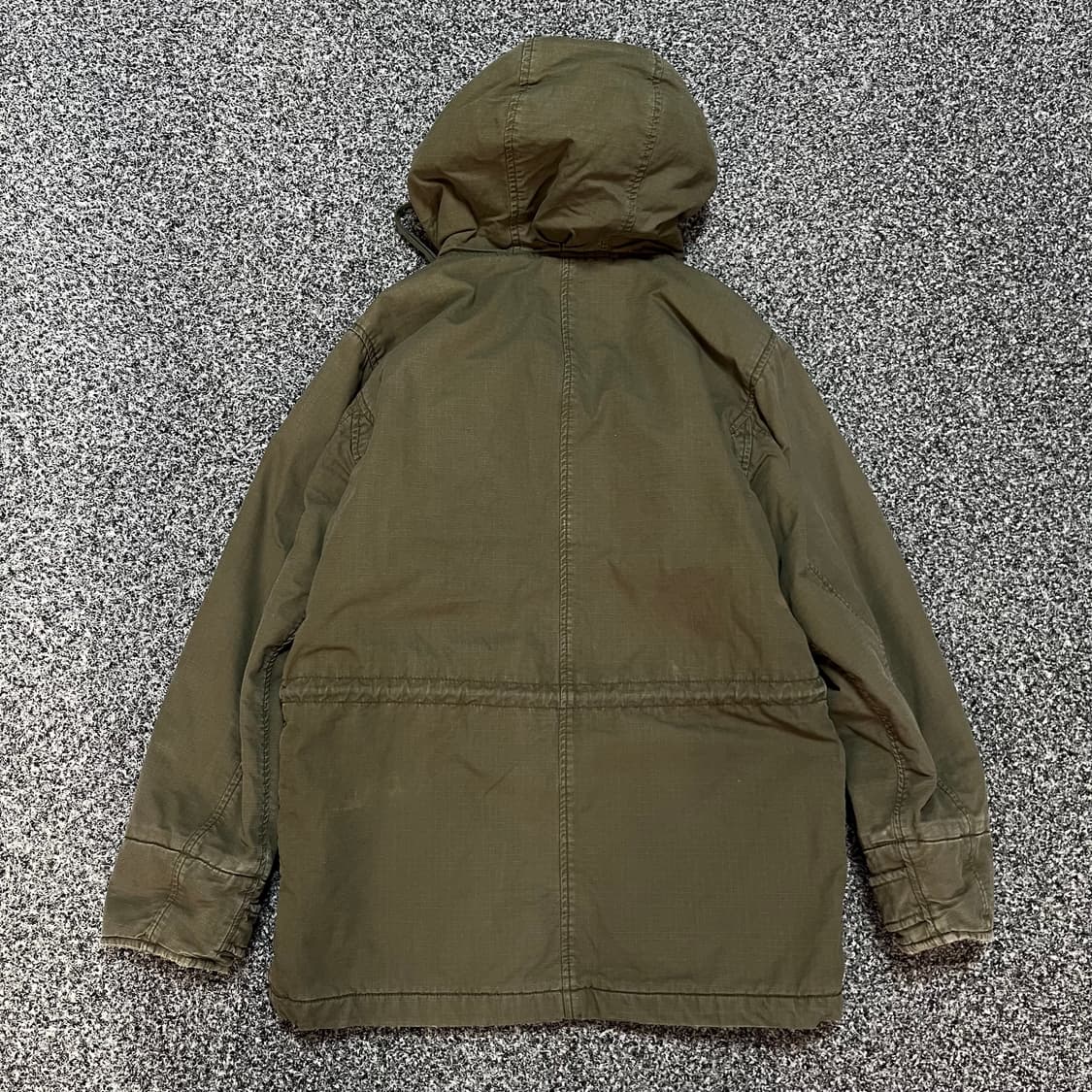 데님앤서플라이 랄프로렌 후드 야상 점퍼 카키 s 상품이미지8