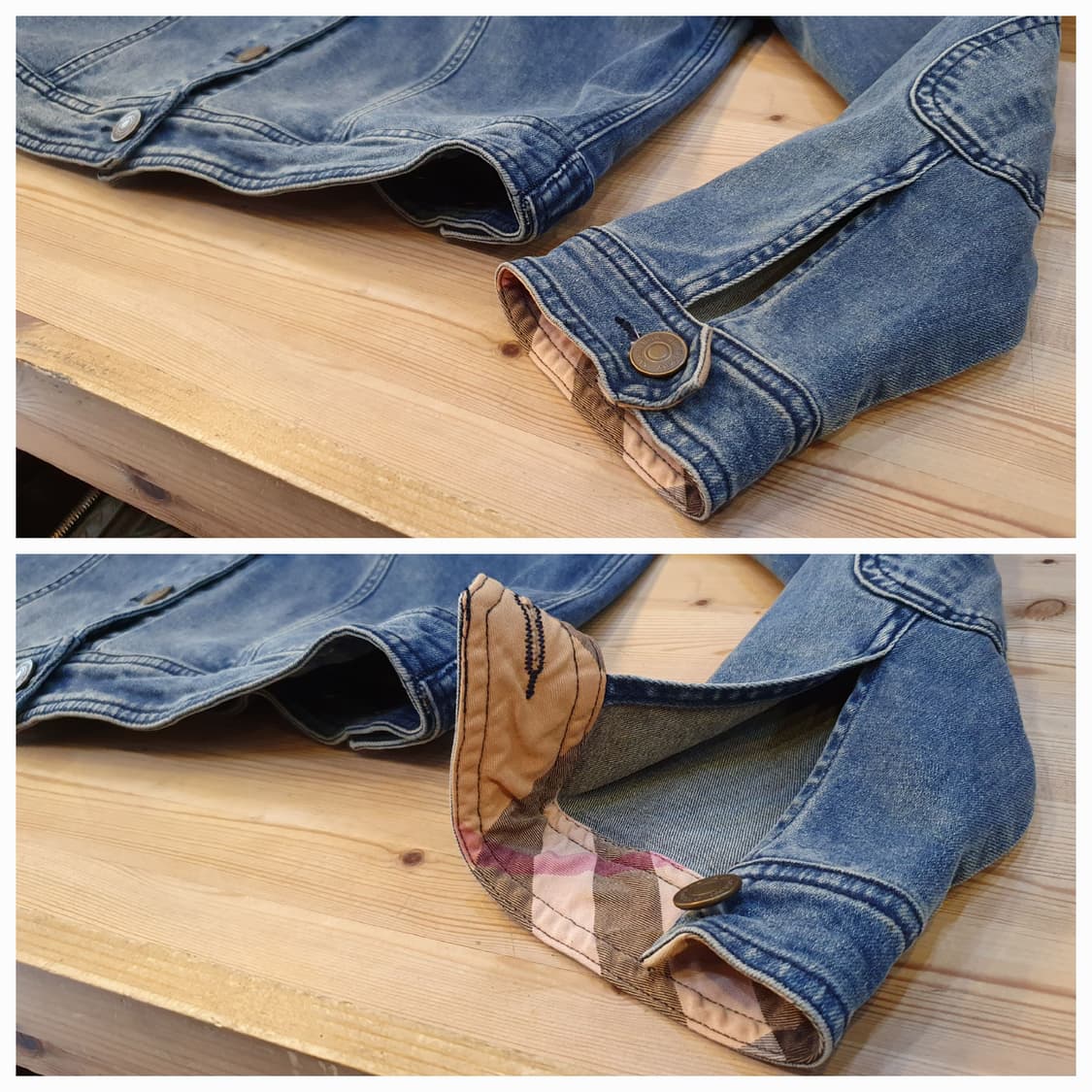 55.버버리 스판 데님자켓 상품이미지5