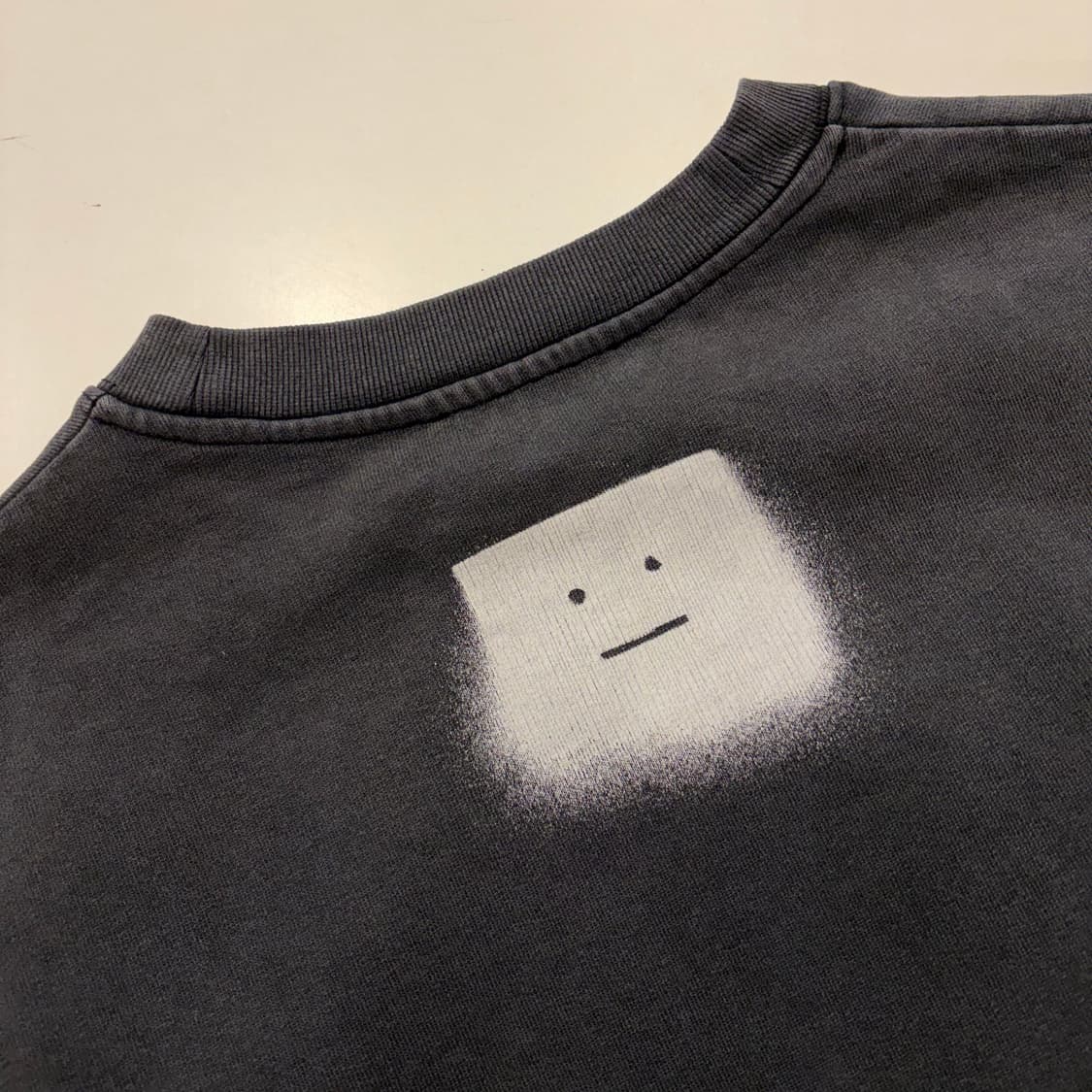 [M] 아크네 스튜디오 워싱 다잉 반팔티셔츠 블랙 D843 상품이미지9