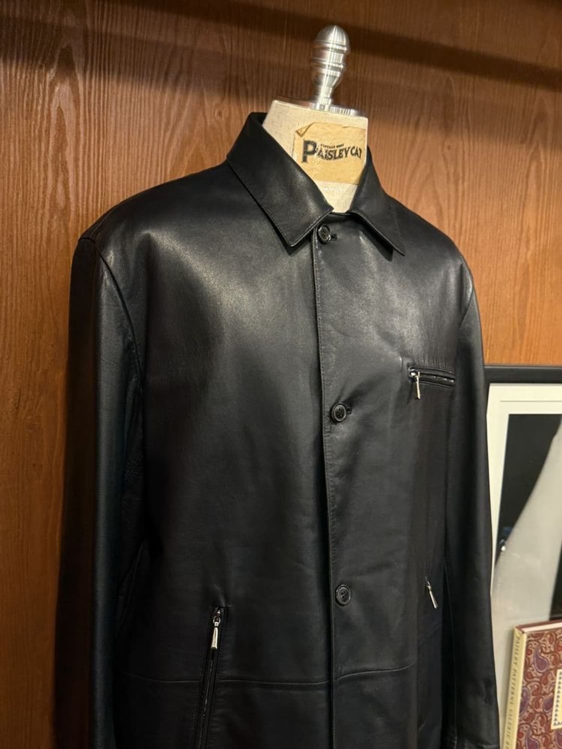 던힐 리버시블 레더 자켓 상품이미지3