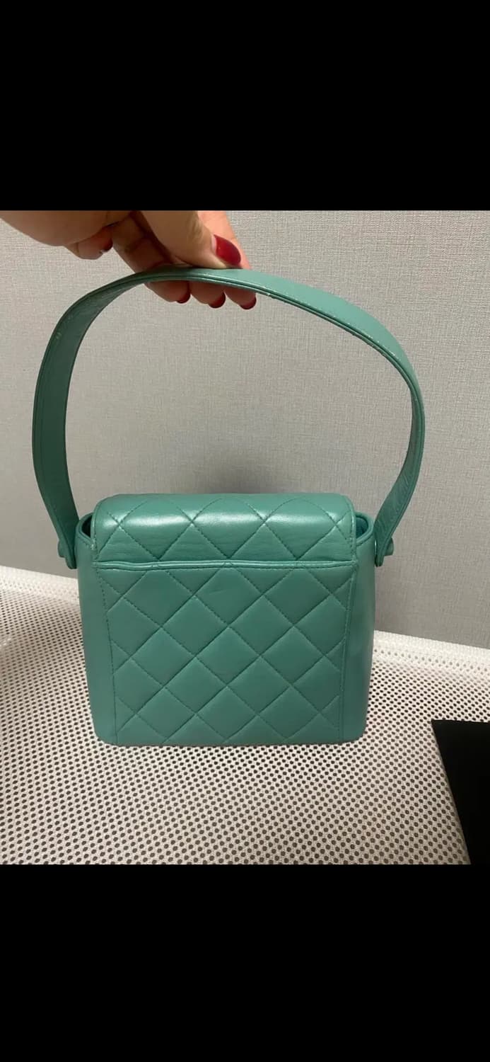 정품 샤넬 5번대 민트 토트백 가방 상품이미지5