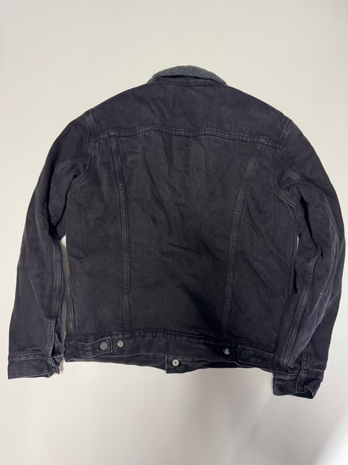 정품 리바이스 쉐르파 흑청 양털 데님자켓 M 상품이미지2