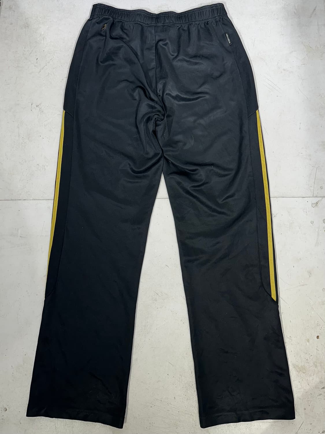 아디다스 블랙 골드 삼선 와이드 트레이닝 팬츠 L 상품이미지5