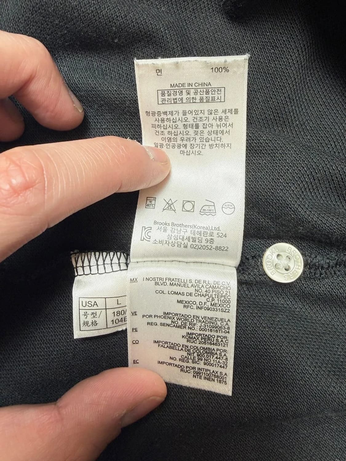 브룩스브라더스 클래식 로고 반팔 카라 티셔츠 PN9289 상품이미지5