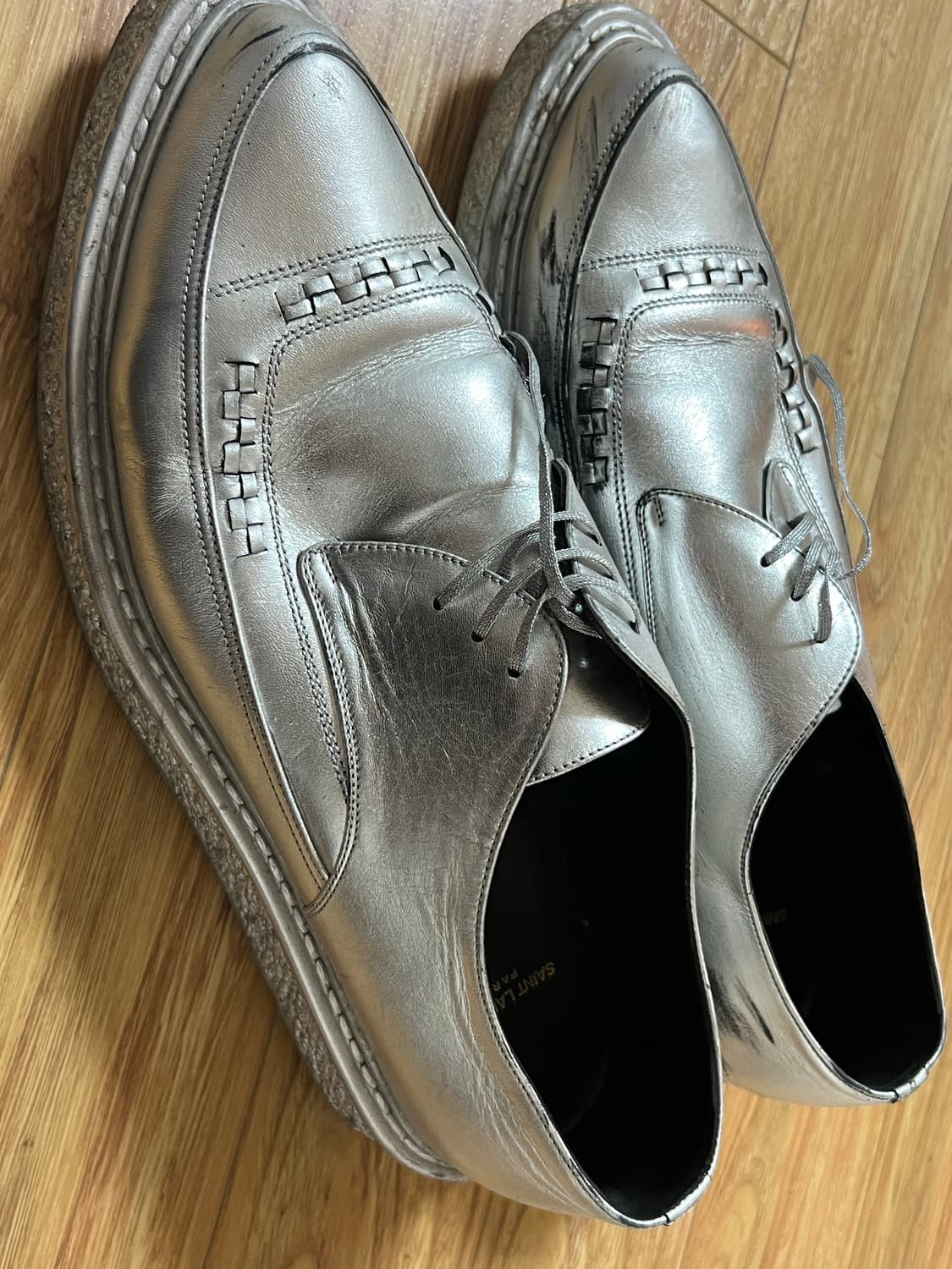 생로랑 은색 클리퍼 44사이즈 상품이미지5