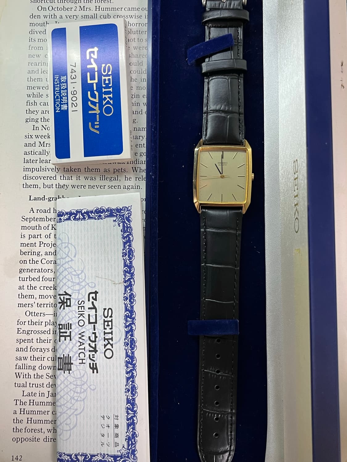 데드스탁 세이코 쿼츠 7431-5210 빈티지 드레스 워치  모델 : 세 상품이미지4