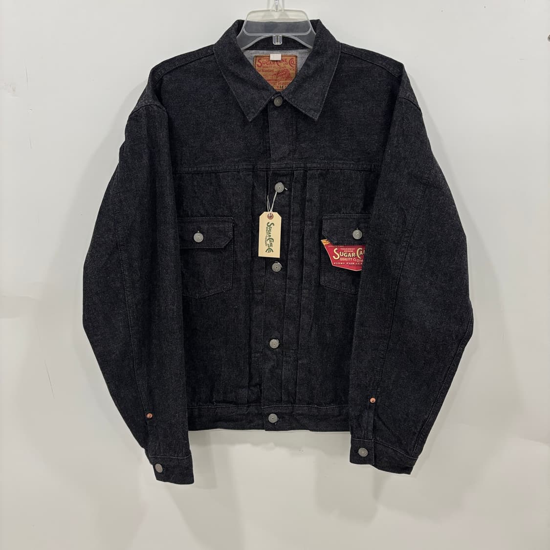 [44] 슈가케인 타입2 데님 트러커 자켓 블랙 상품이미지1