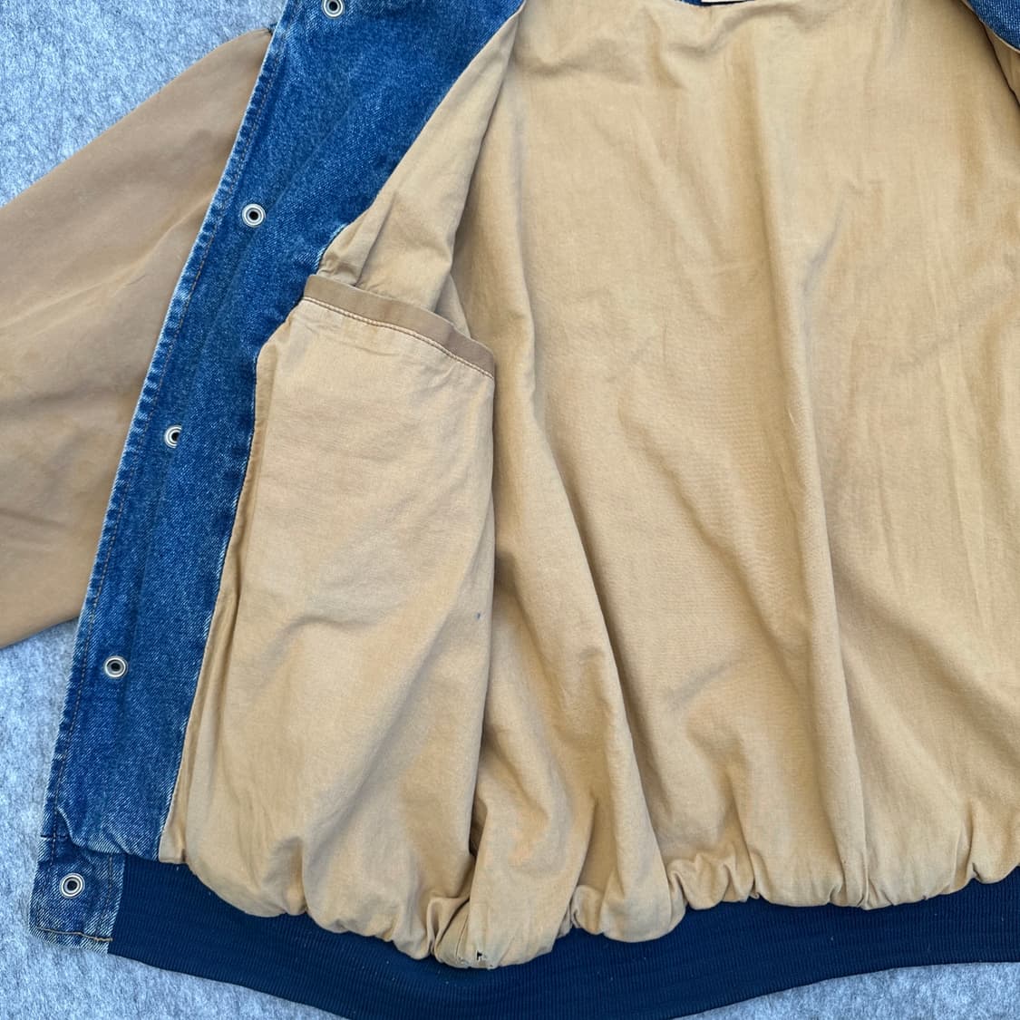 90s Port Authority 코스트코 빈티지 데님 바시티 자켓 상품이미지7