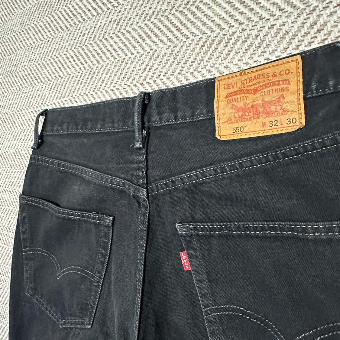 LEVI'S 550 black jeans denim vintage 상품이미지3
