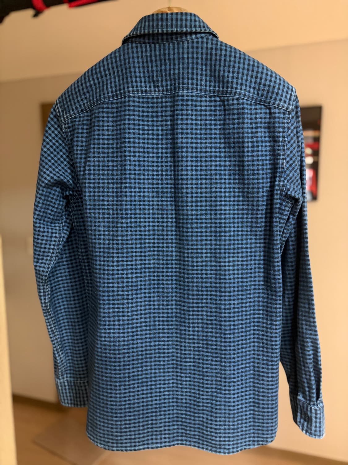 (M) RRL 인디고 플레이드 워크 셔츠 상품이미지7