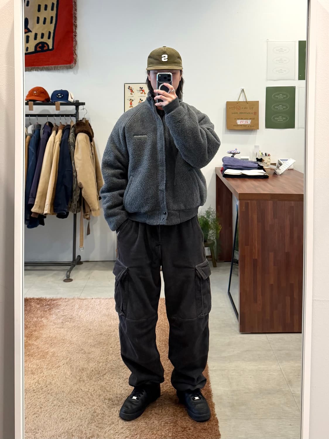 90s Swingster 빈티지 쉐르파 봄버 자켓 (made USA) 상품이미지2