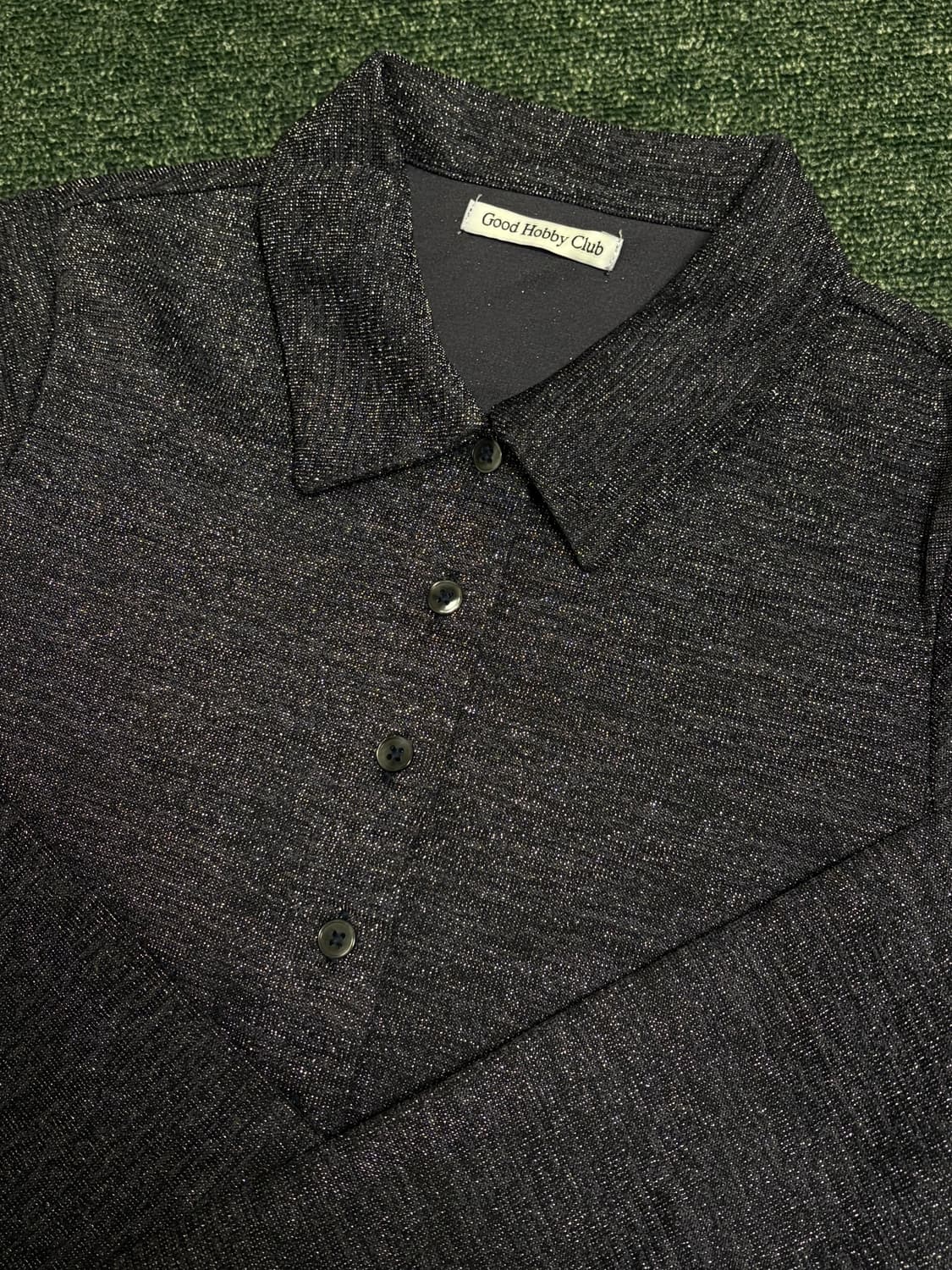 GLITTER SHIRT DEEP NAVY 상품이미지2