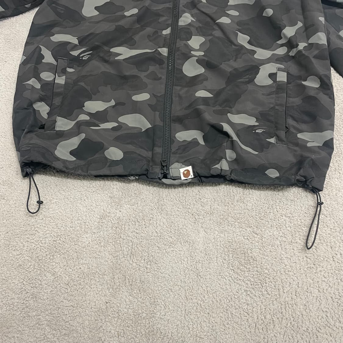 M) 베이프 블랙 카모 흑계 바람막이 윈드브레이커 자켓 상품이미지5