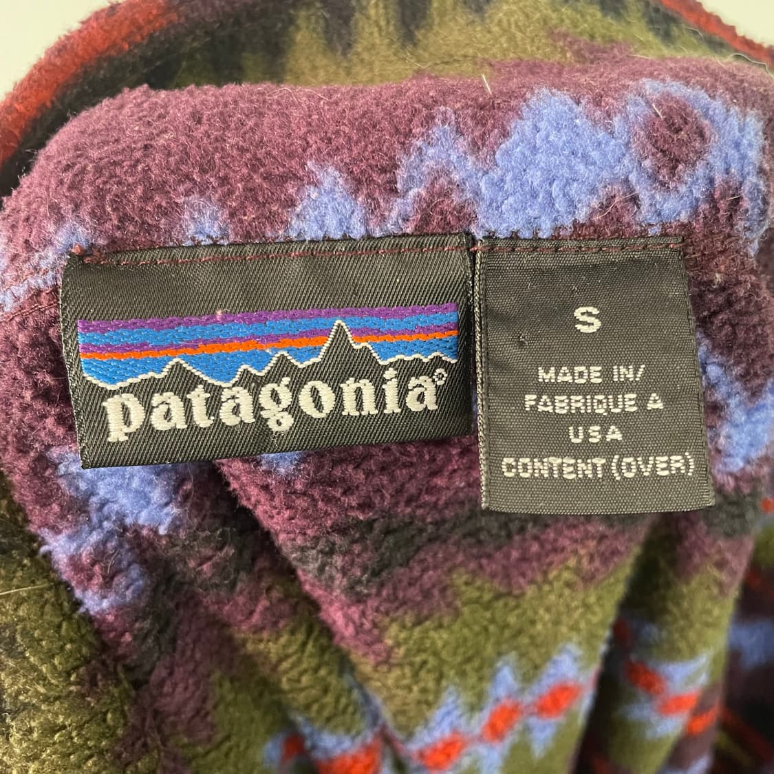 90s 파타고니아 신칠라 사카제아 블랙베리 풀오버 상품이미지9