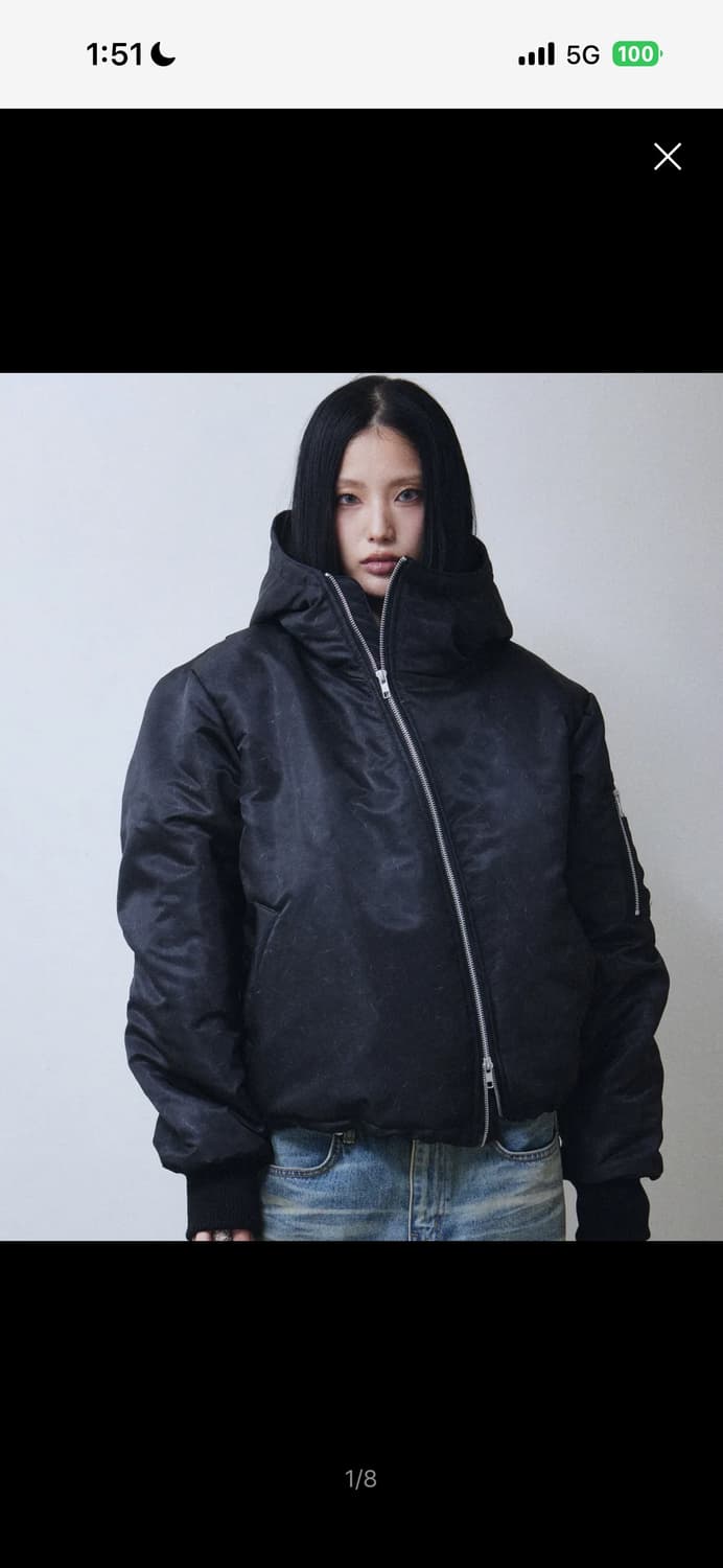 레킴 L1 후드 푸퍼 자켓 (블랙) 상품이미지1