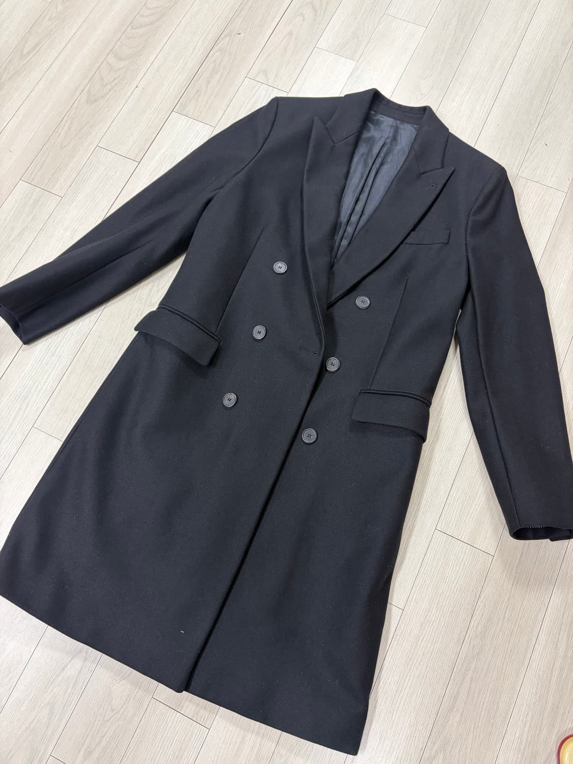 AMI 블랙 더블 코트 48사이즈 상품이미지1