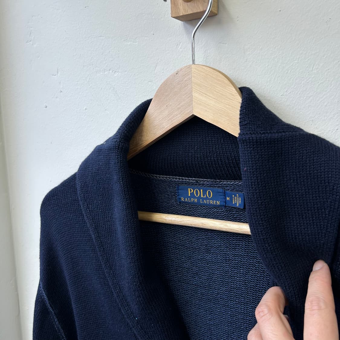 폴로 블랙 니트 자켓 상품이미지4