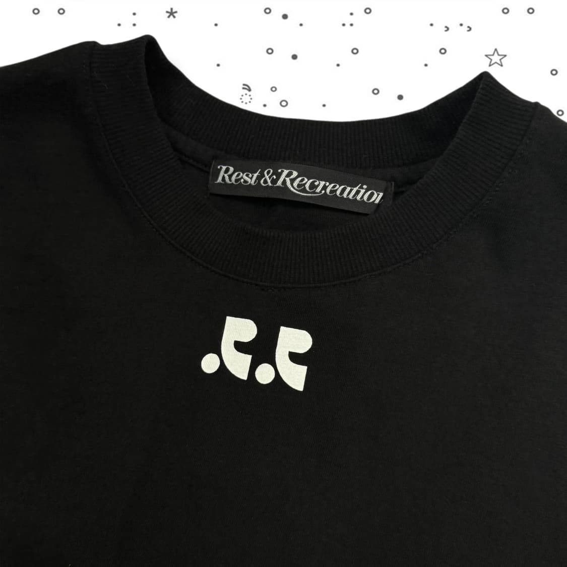 F Rest Recreation 레스트앤레크레이션 반팔 블랙 상품이미지2