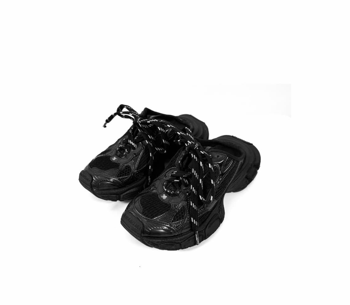 [36] 발렌시아가 여성 3XL 스니커즈 뮬 슬리퍼 블랙 742682 상품이미지1